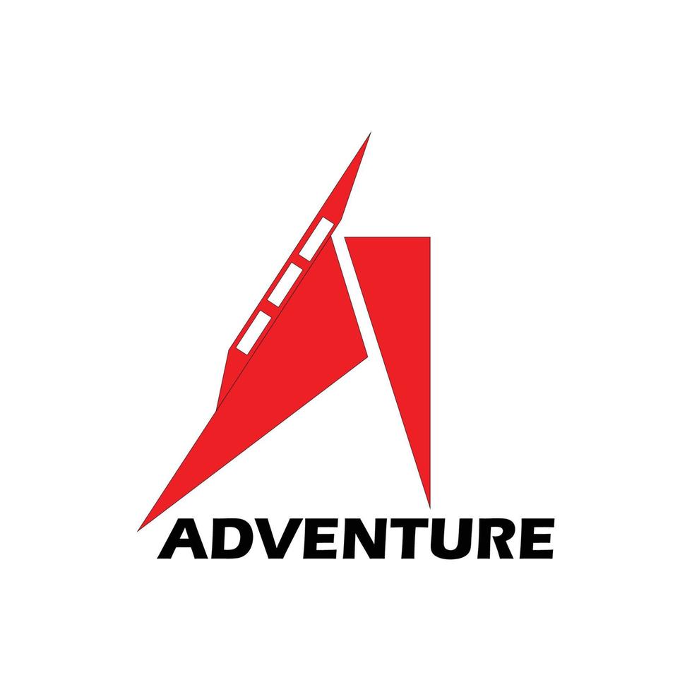 Logo adventure. Typography poster that inspires lettering. Vector illustration.