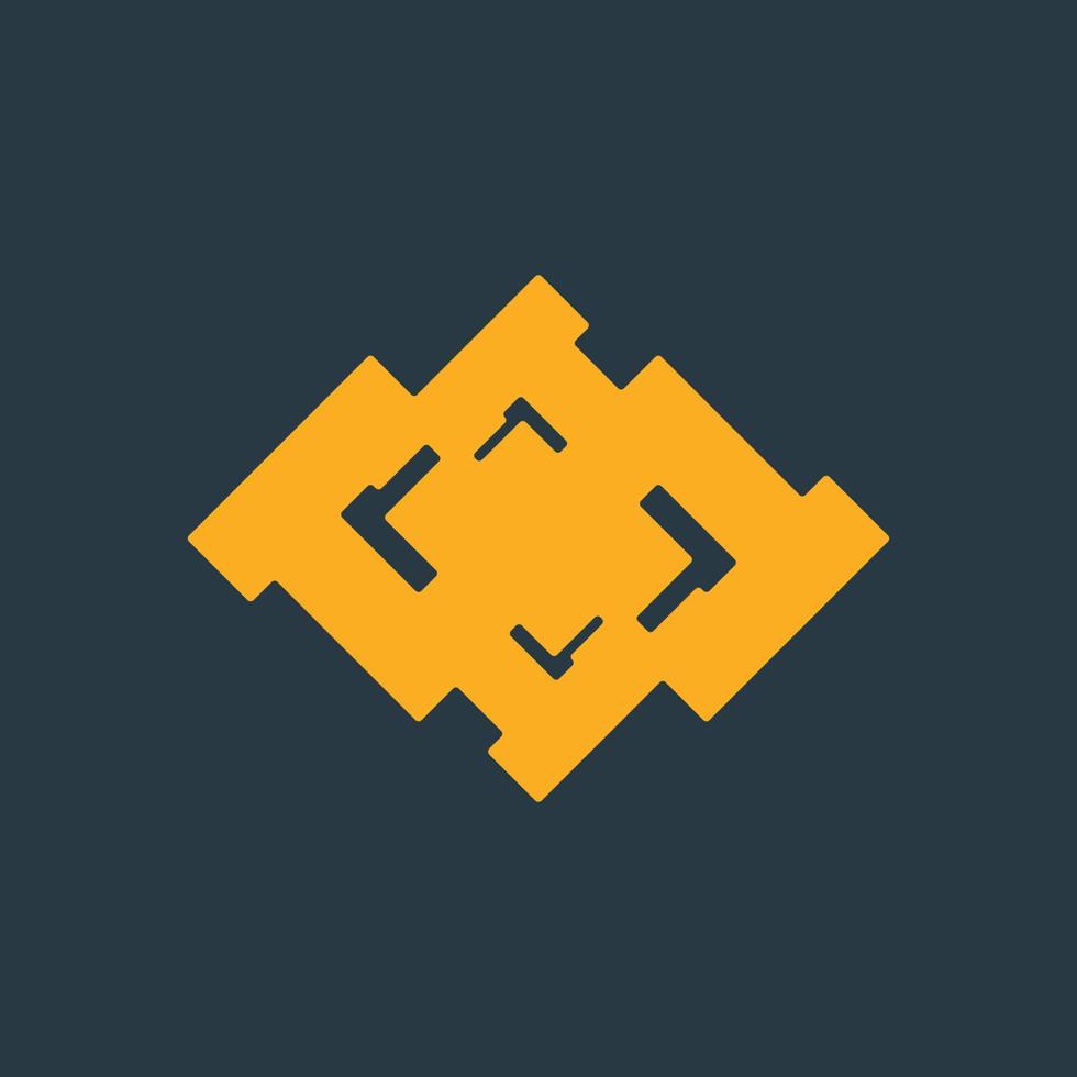logo capture object photo design vector