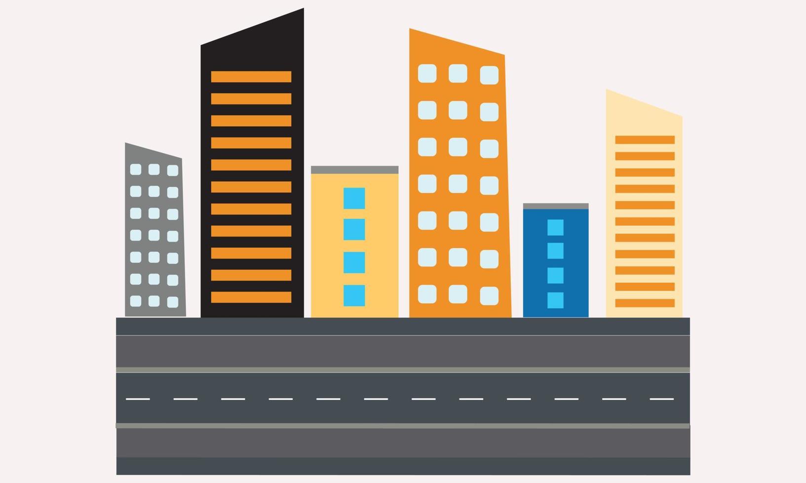 Cartoon City Silhouette PNG cilpart vector Illustration Color town Silhouette