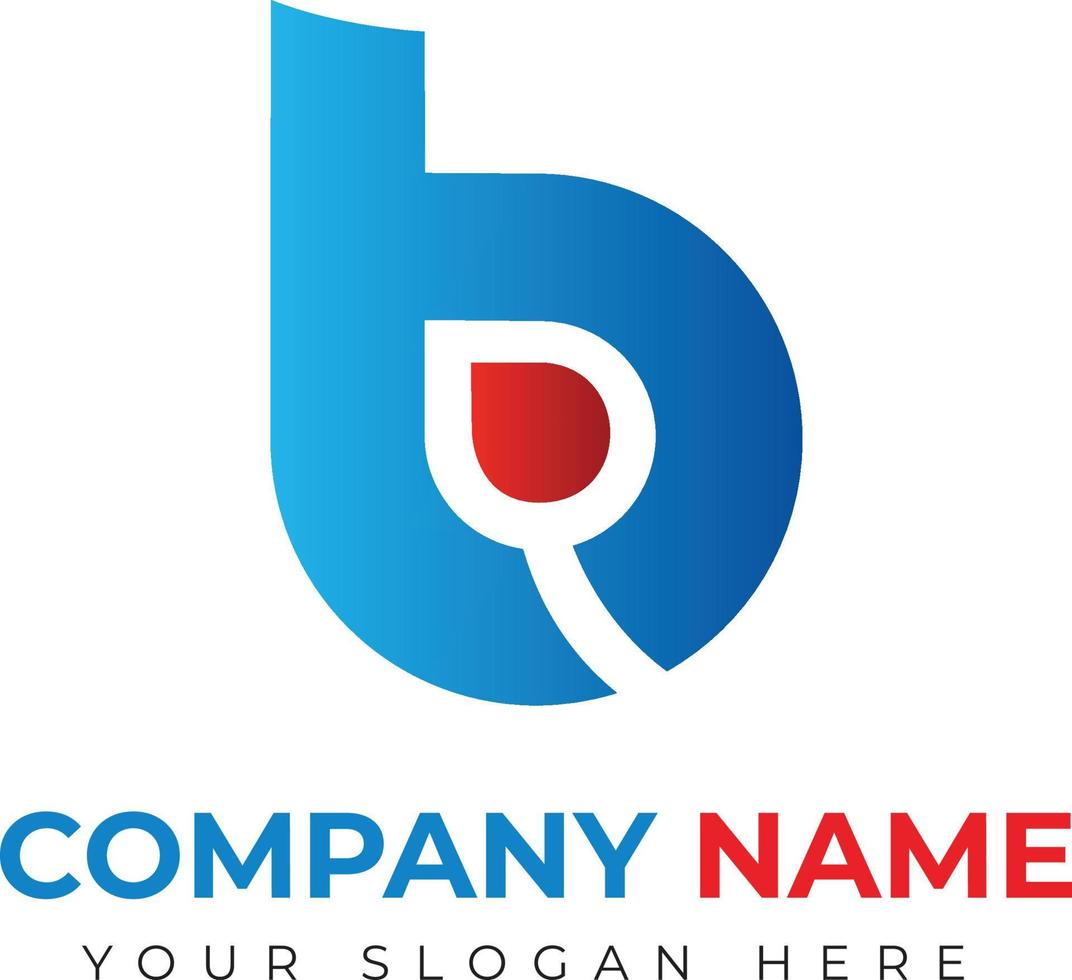 B Letter Abstract Logo Template Design vector