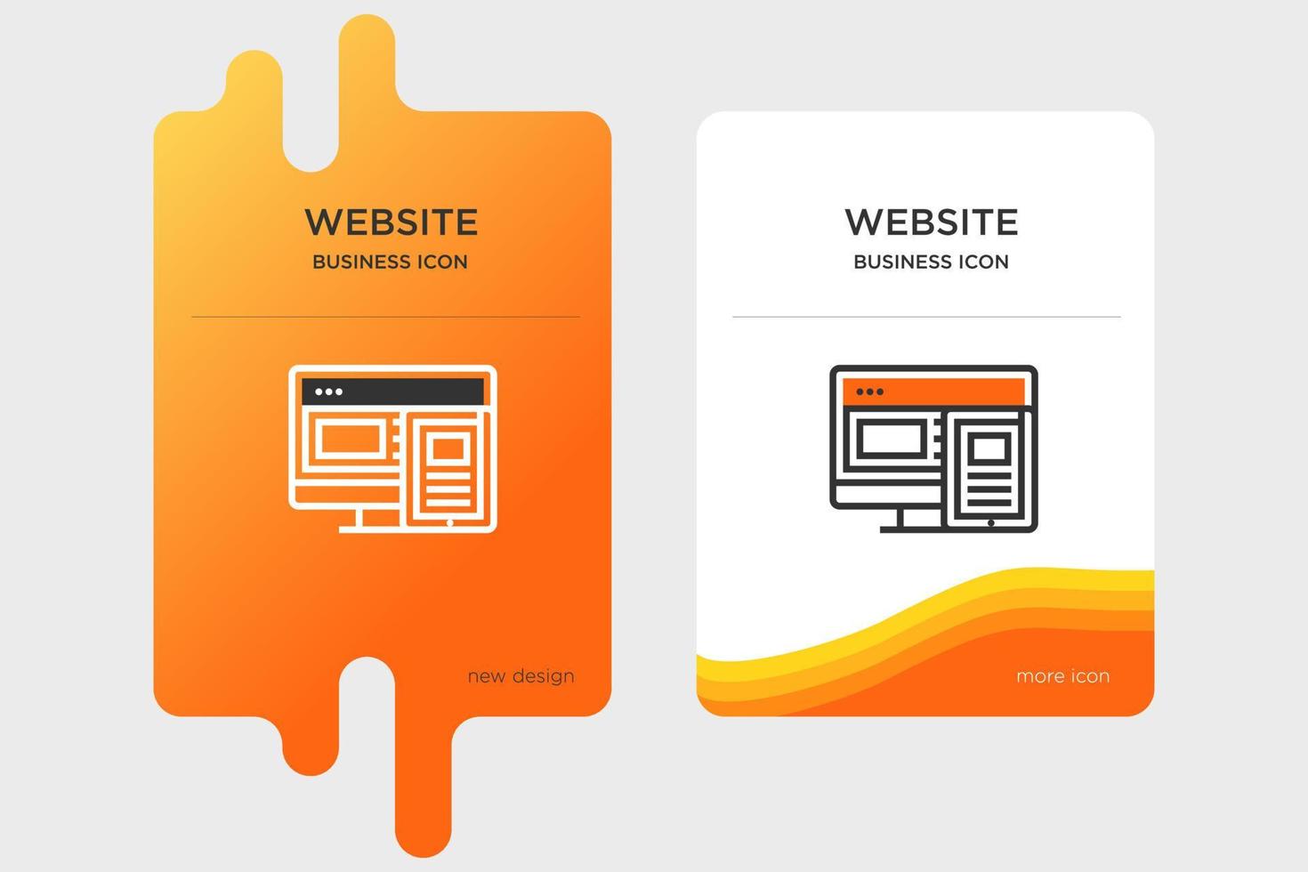 lineal art black yellow business icon vector
