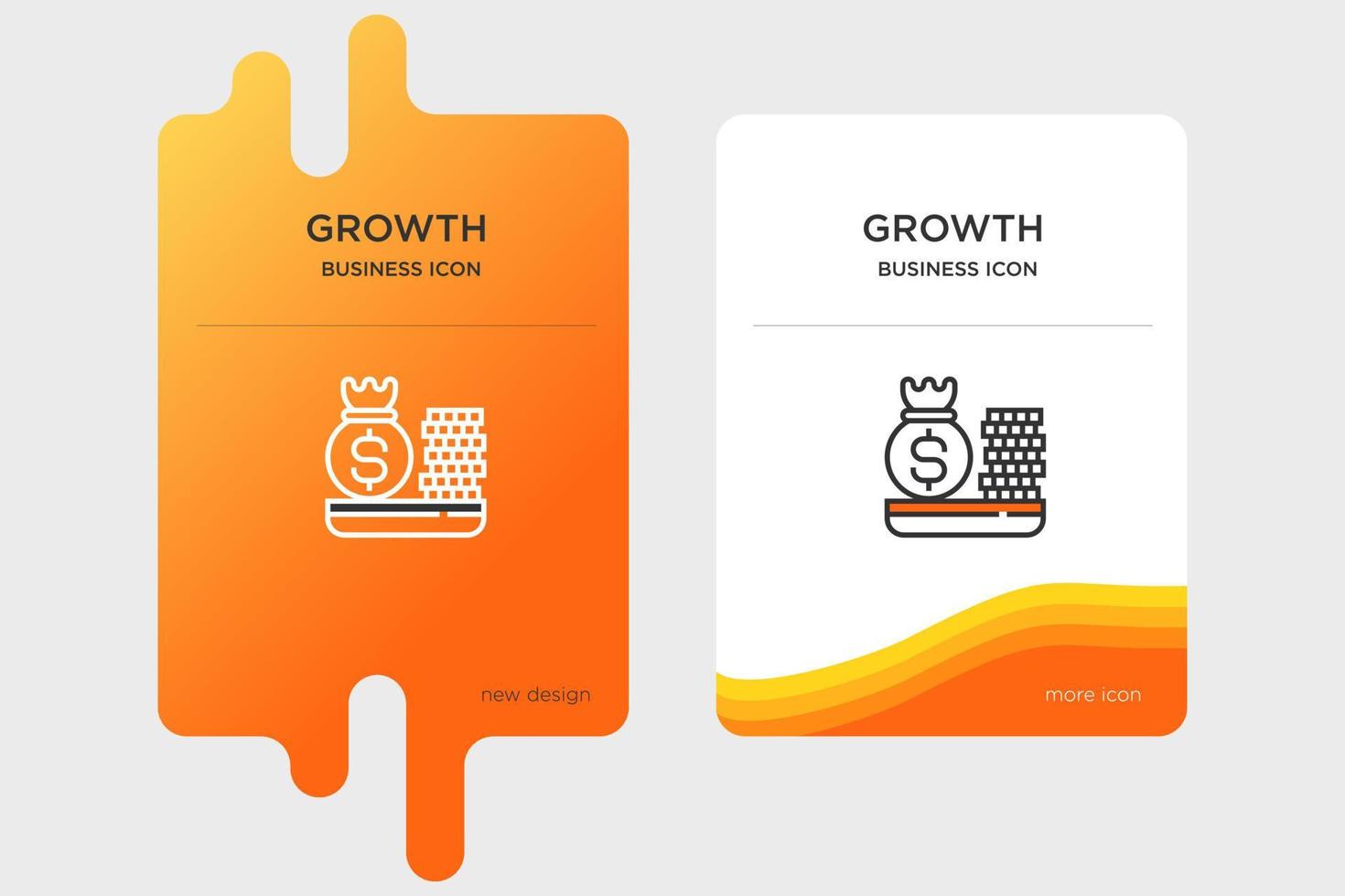 lineal art black yellow business icon vector