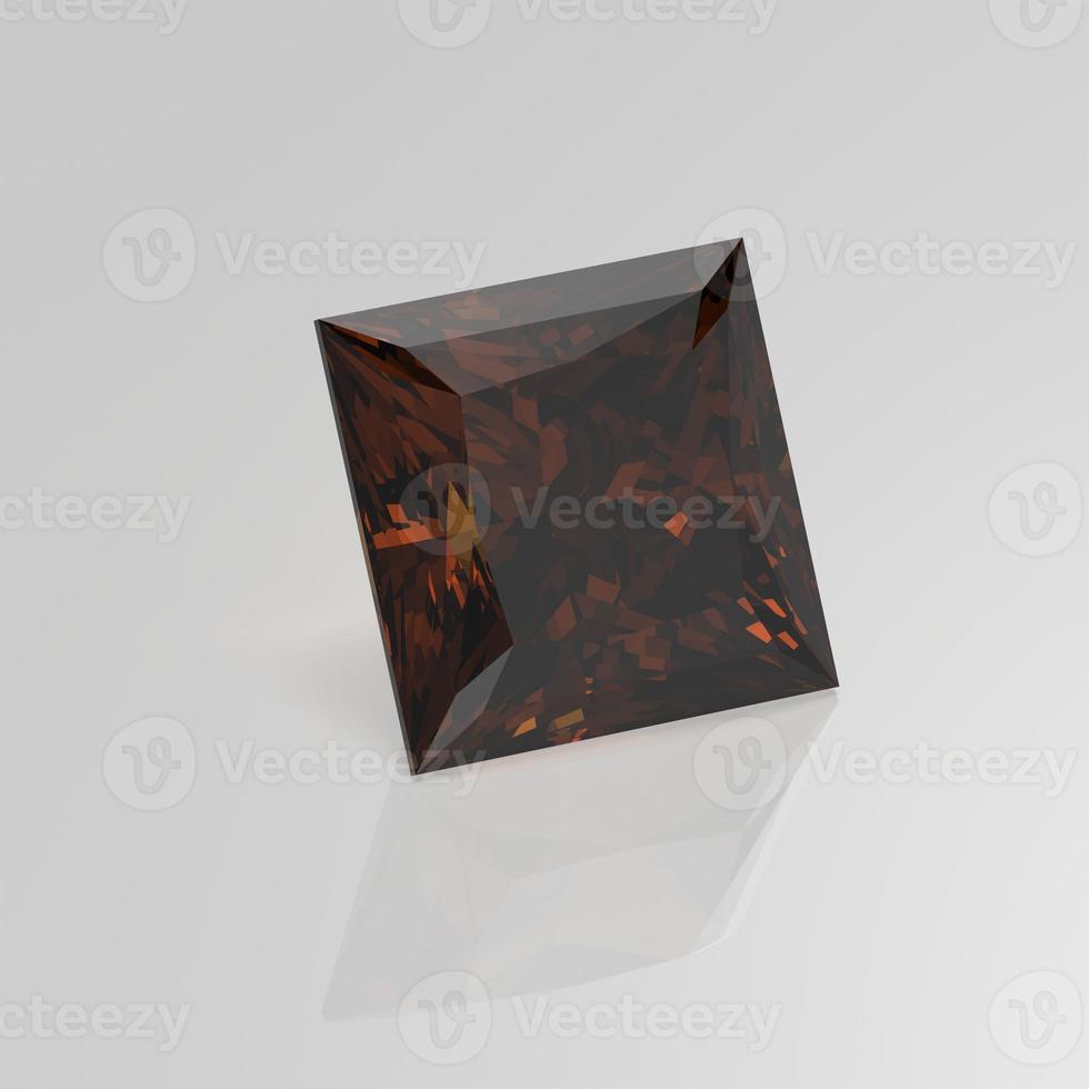 amber gemstone princess 3D render photo