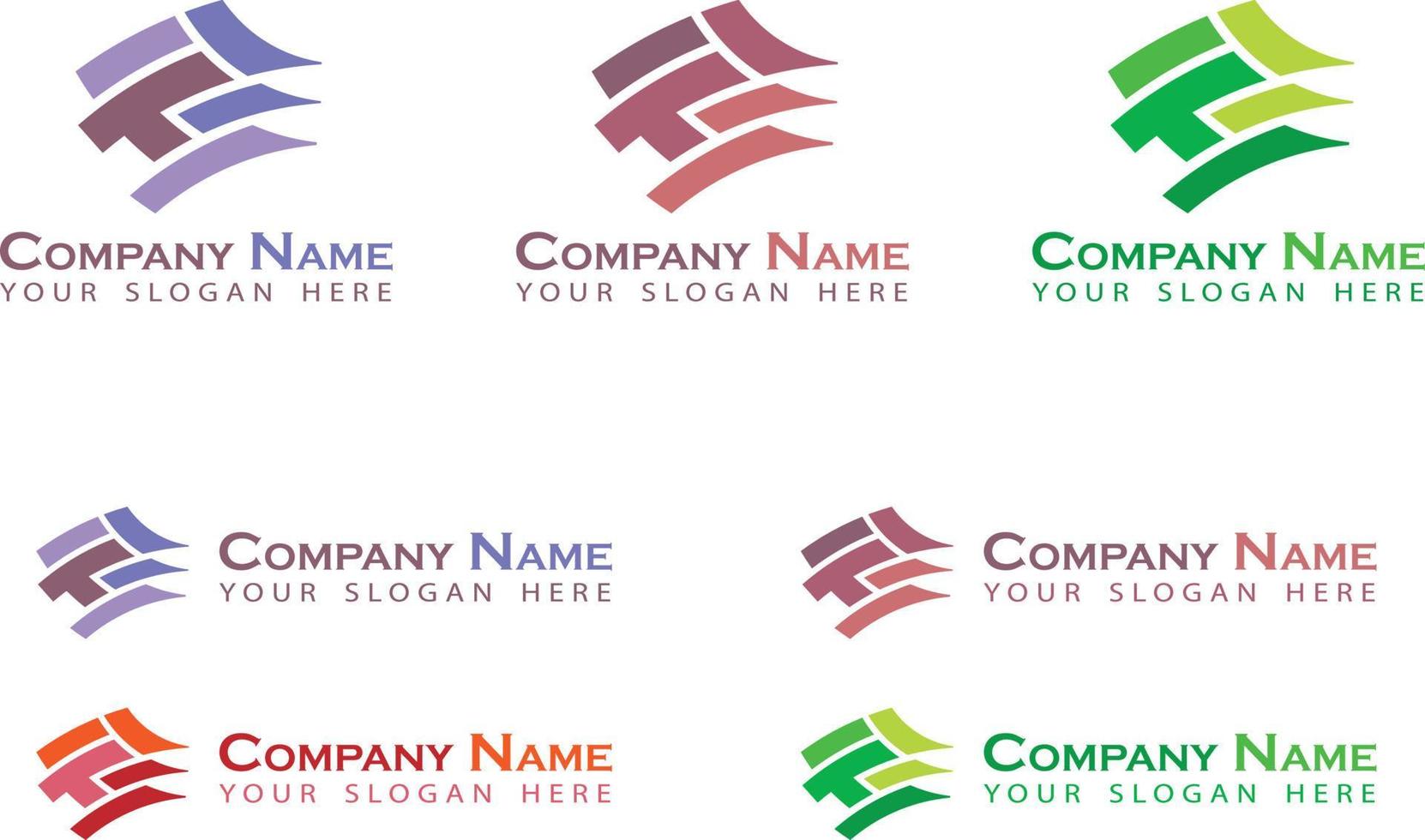 Creative crystal company logo design vector