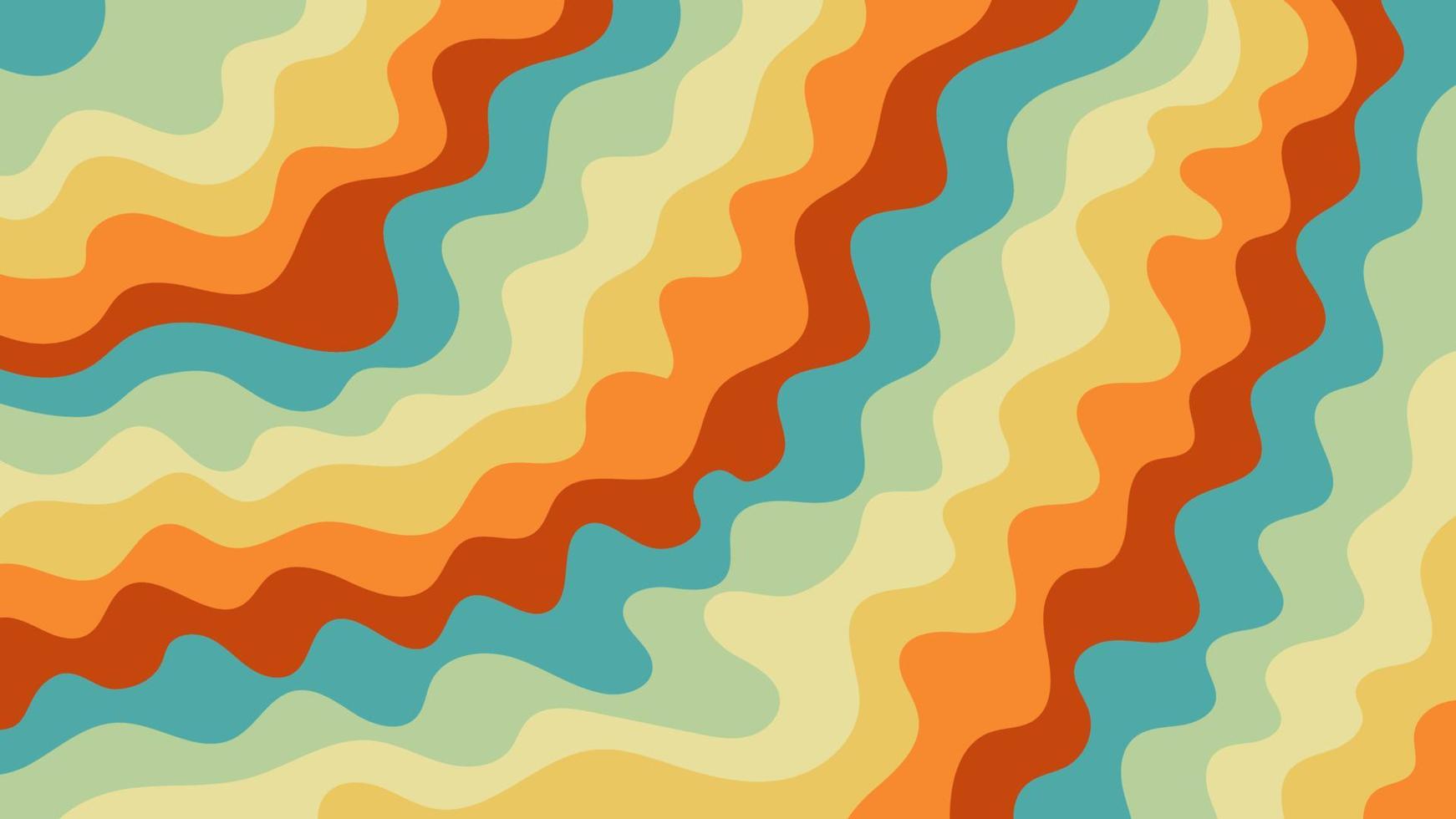 Abstract fluid liquid wavy retro vintage background vector