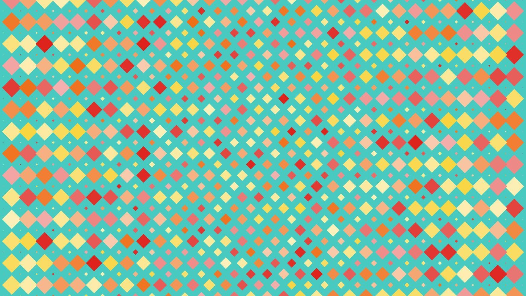 Abstract flat square geometric background vector