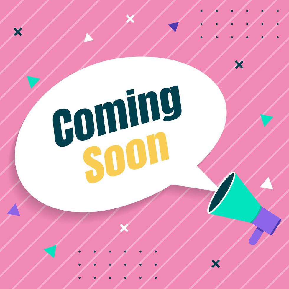 Flat coming soon background. - Vector. vector