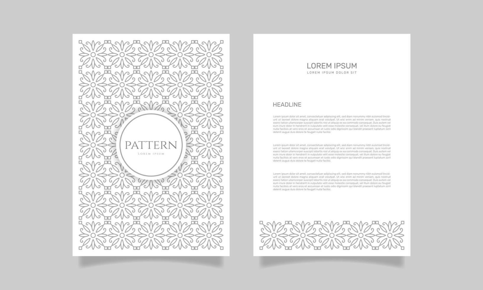 Business stationery with a pattern. - Vector. vector