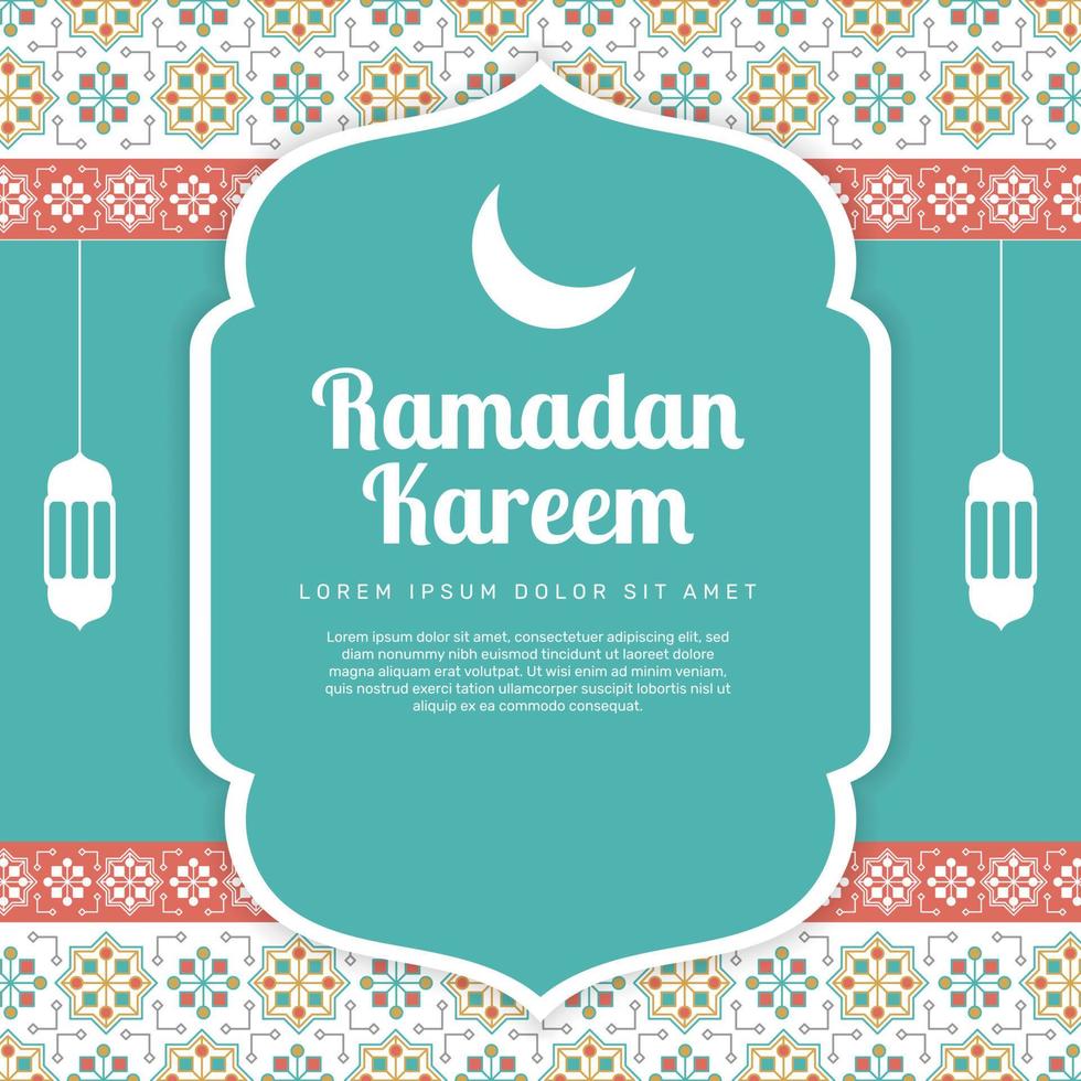 Ornamental banner of ramadan. - Vector. vector