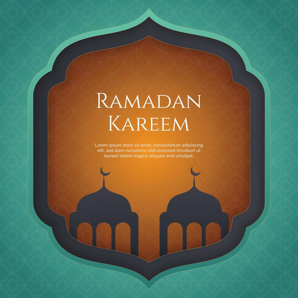 Beautiful ramadan kareem design. -  Vector. vector