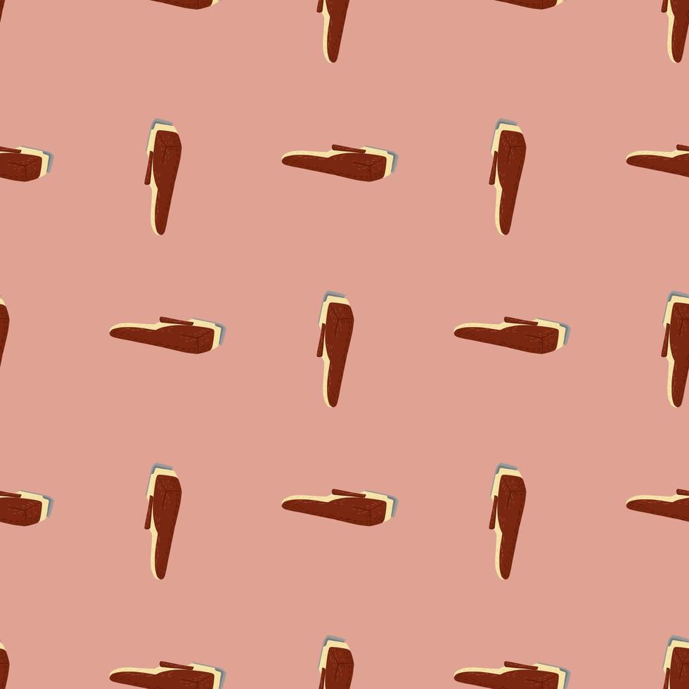 Clippers seamless pattern on. Vintage barber shops elements in doodle style. vector