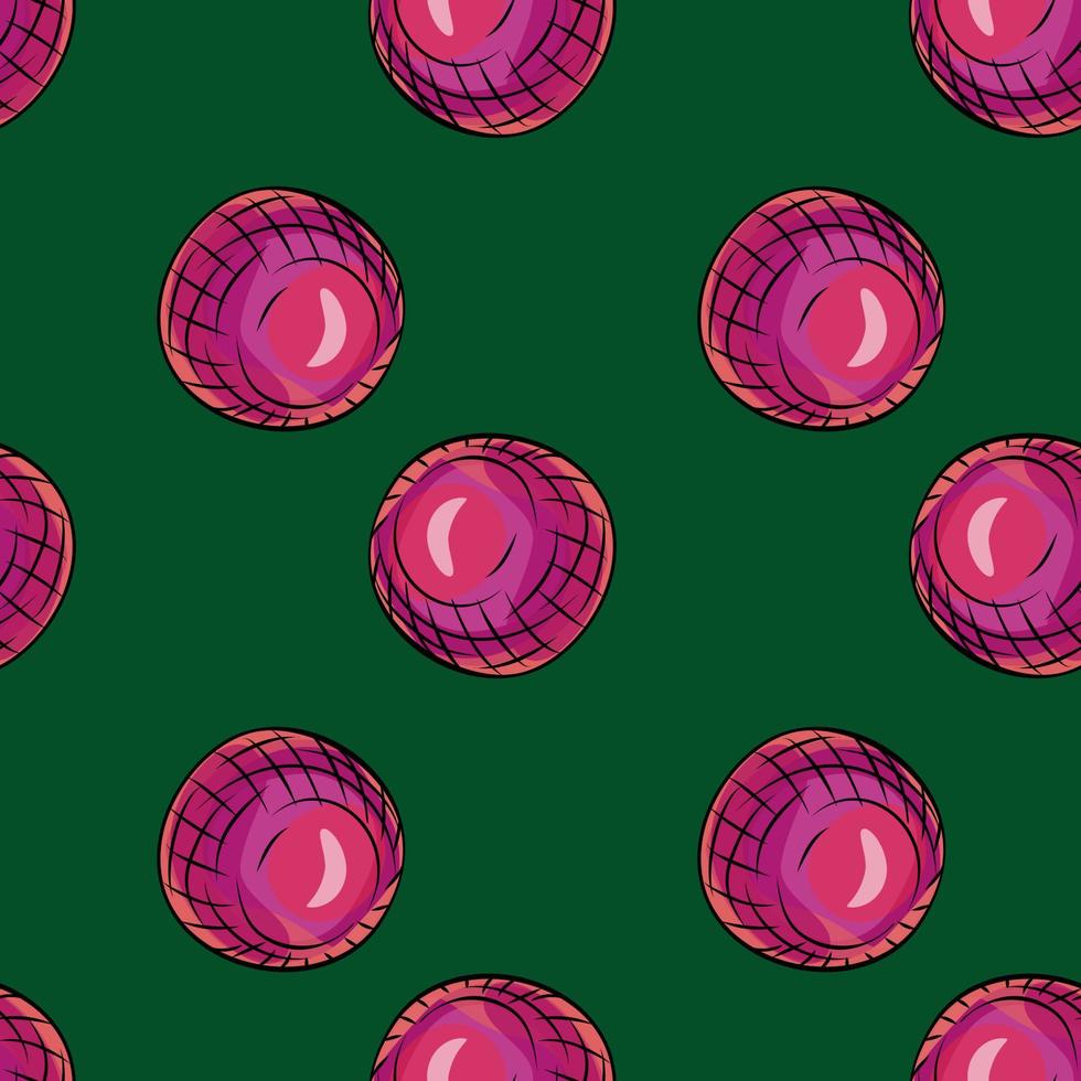 bolas de cristal de patrones sin fisuras. fondo de formas decorativas. vector