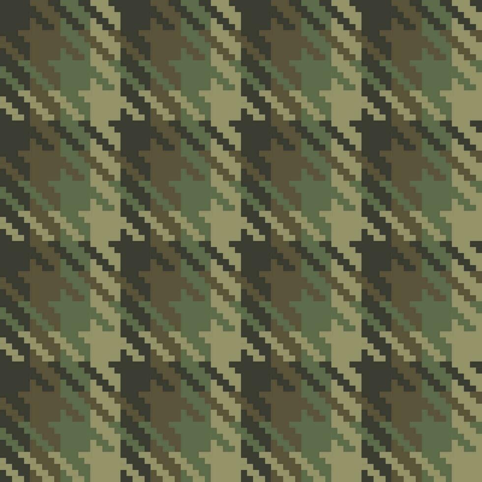 Woven seamless military green lines vector