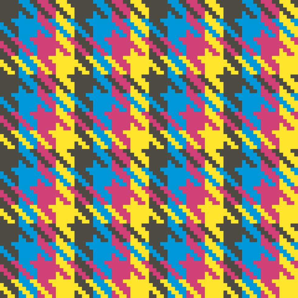 Weave seamless lines, yellow, pink, blue, black. vector