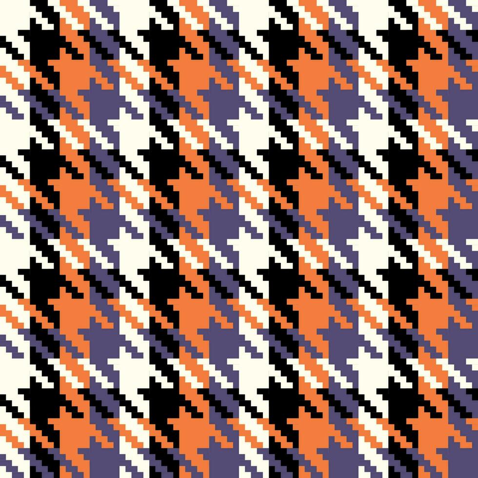 Woven Seamless Lines White Black Orange Purple For Halloween vector