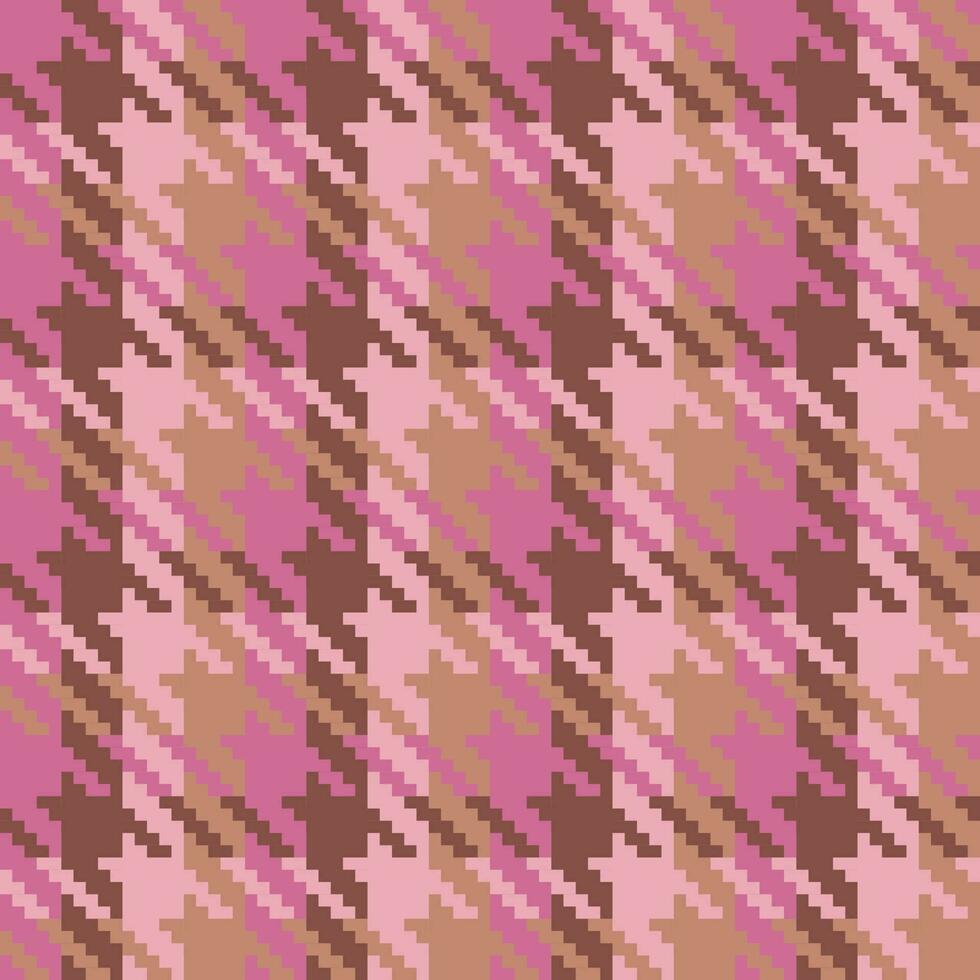 Seamless pattern in pink-brown fours. vector