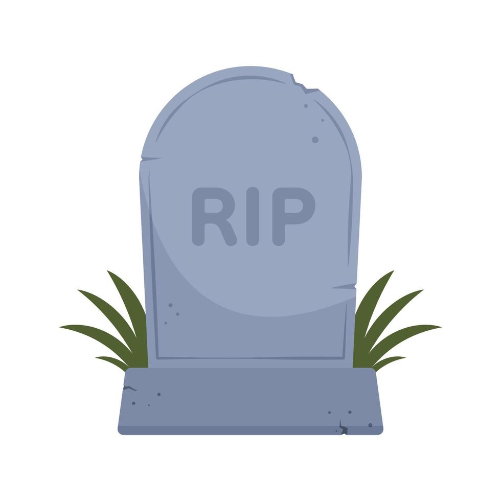 Cartoon vector of tombstone, Illustration.