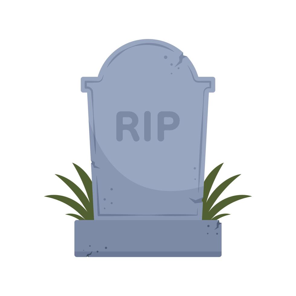 Cartoon vector of tombstone, Illustration.