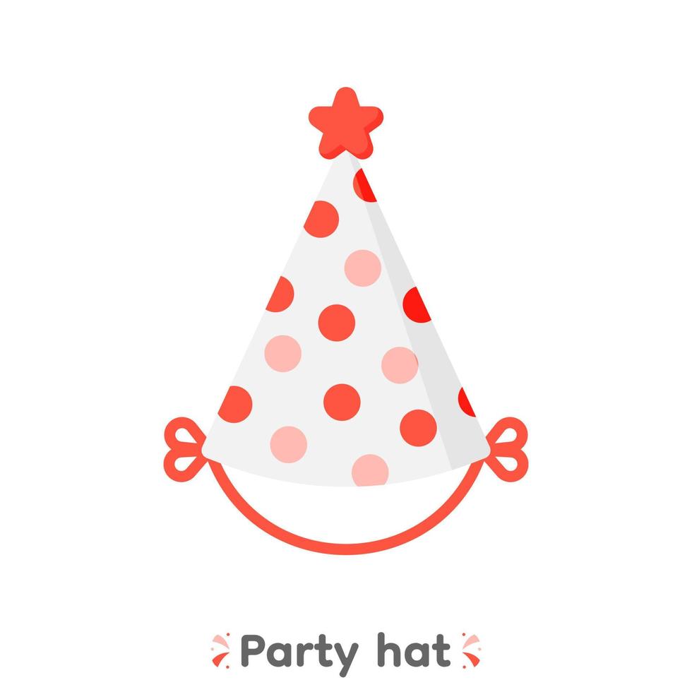 coloridos sombreros de fiesta, vector, ilustración. vector