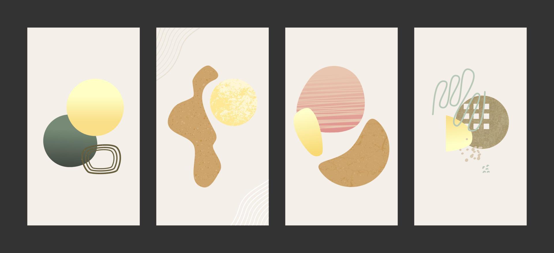 Abstract background painting, for boho design purposes, interior and others. vector