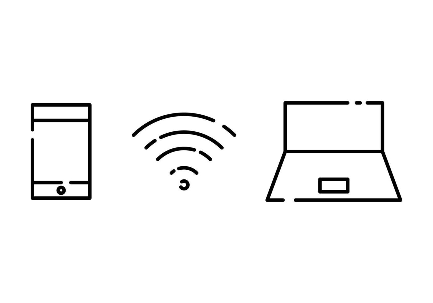 Gadget Icon set vector