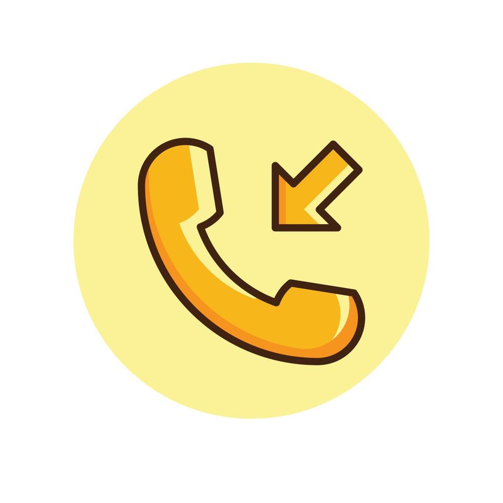 Telephone Cartoon Illustration vector