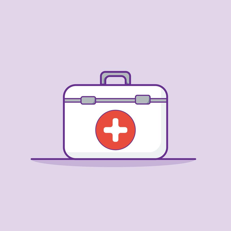 First Aid Kit Cartoon Illustrations vector