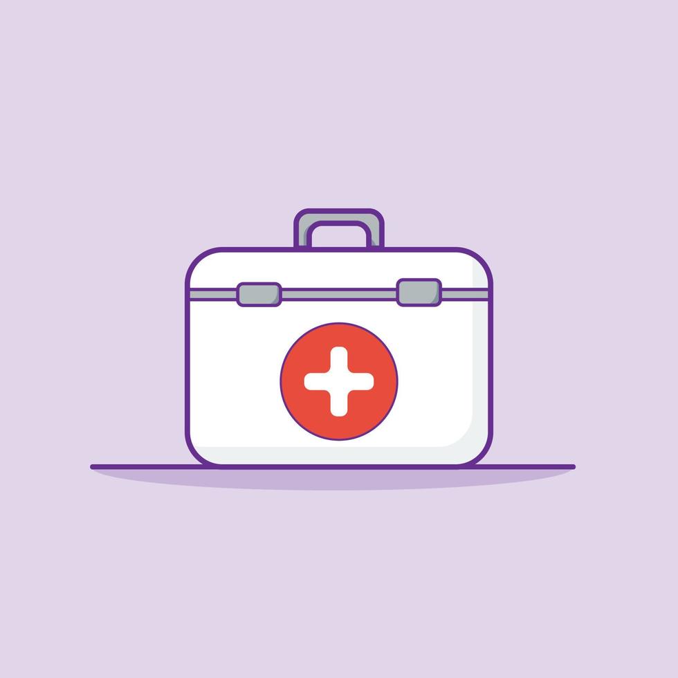 First Aid Kit Cartoon Illustrations vector