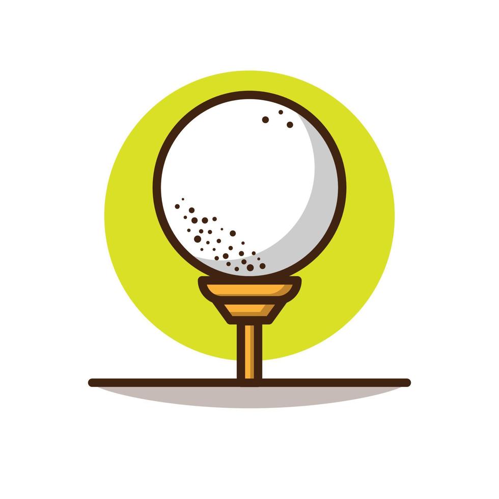 Golf Ball Cartoon Illustrations vector