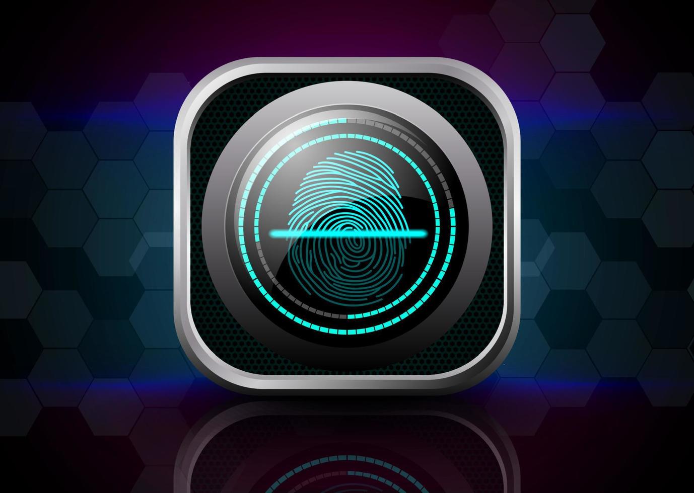 Fingerprint Scanner vector