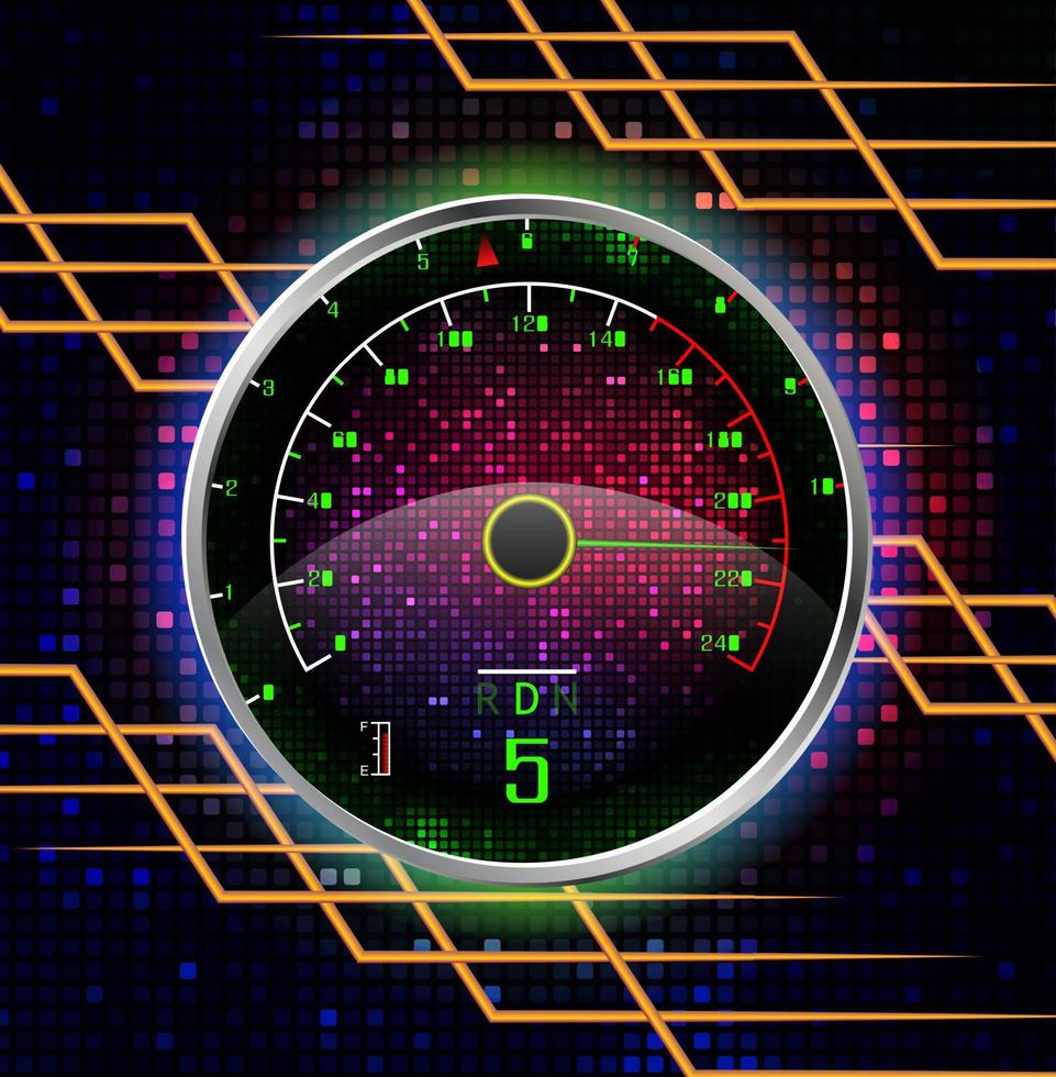 Speedometer background vector