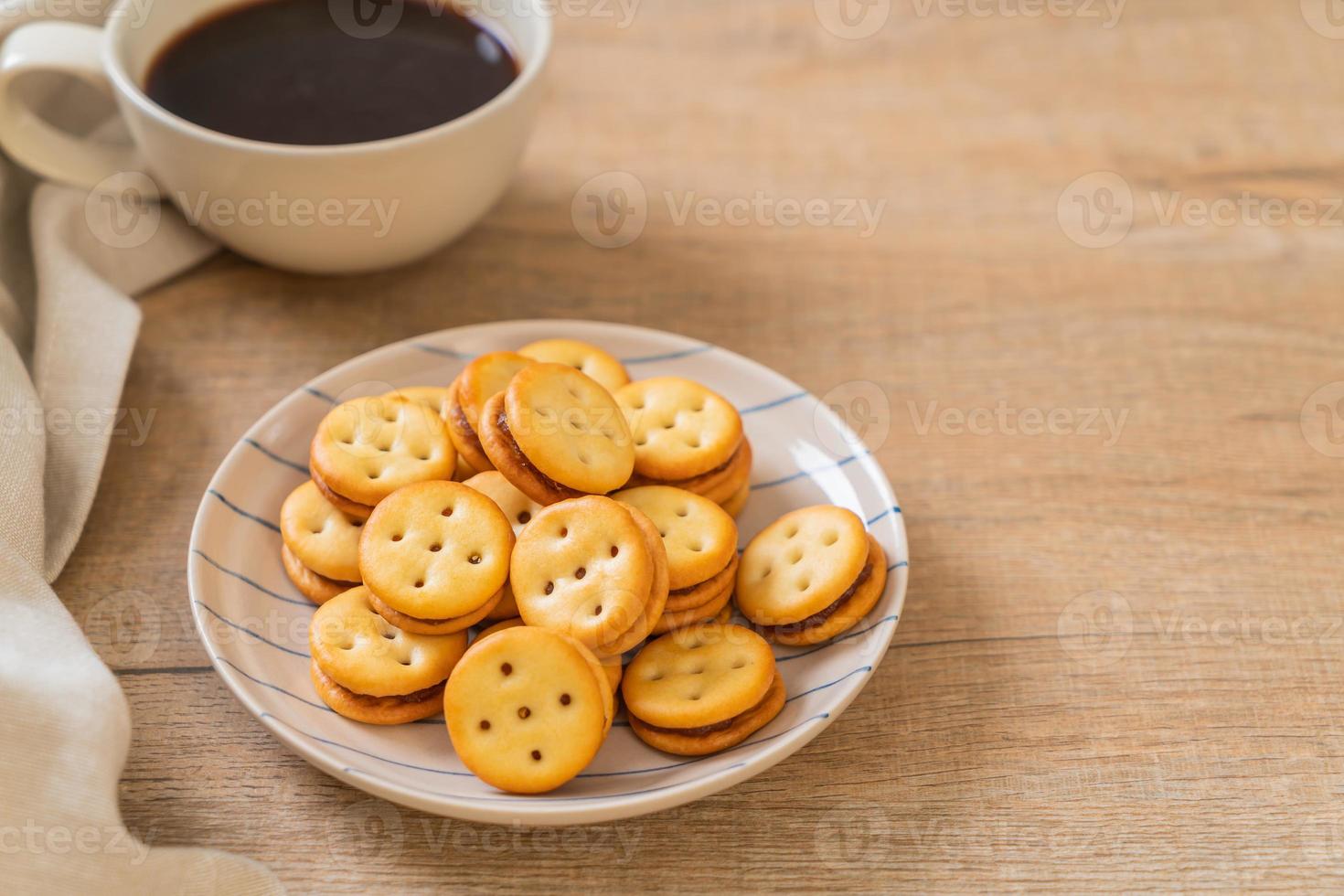 galleta con mermelada de piña foto