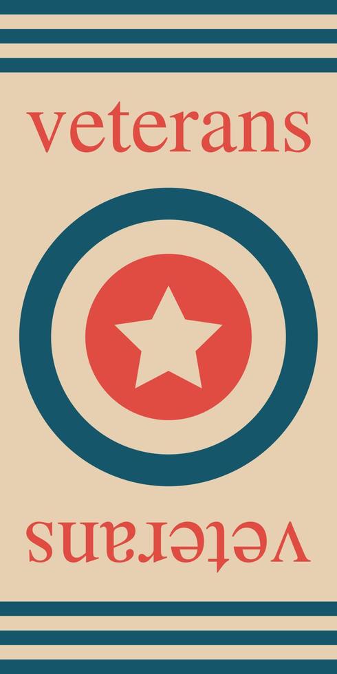 american veterans day background vector