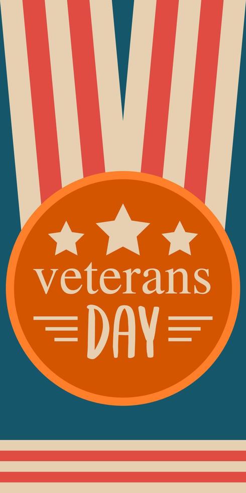 fondo del día de los veteranos americanos vector