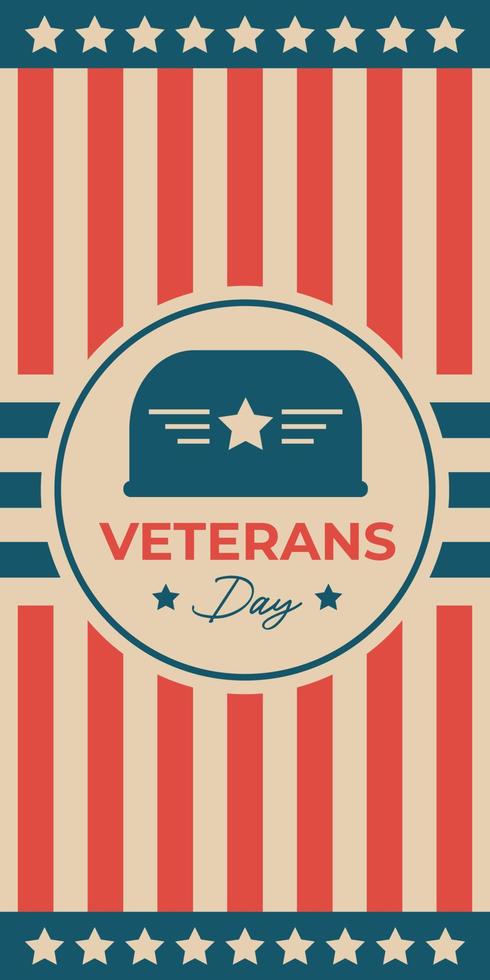 fondo del día de los veteranos americanos vector