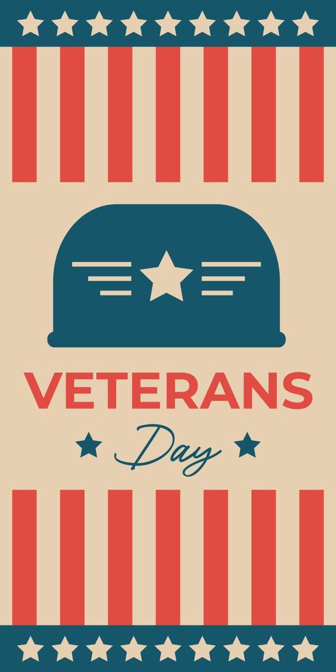 american veterans day background vector