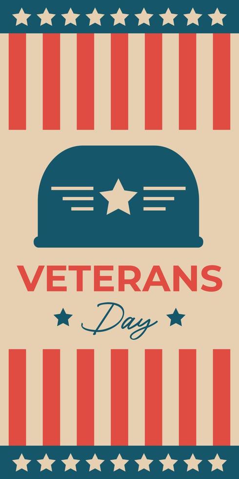 fondo del día de los veteranos americanos vector