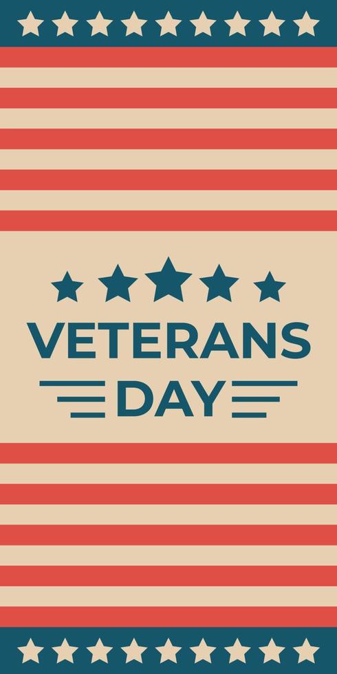 american veterans day background vector