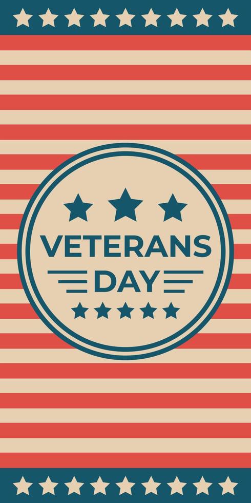 american veterans day background vector