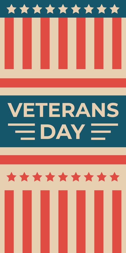 american veterans day background vector