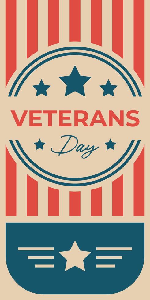 american veterans day background vector