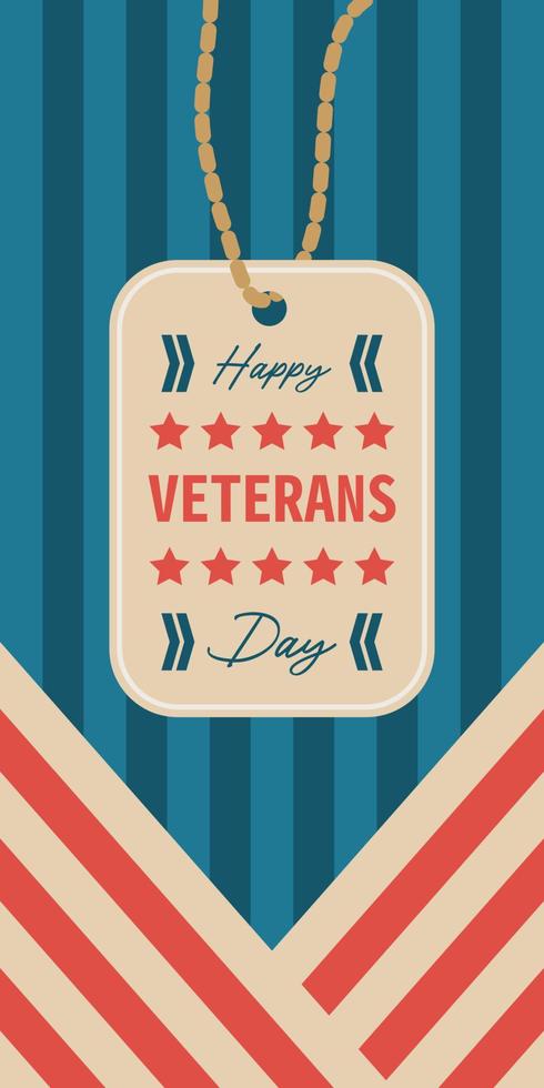 fondo del día de los veteranos americanos vector