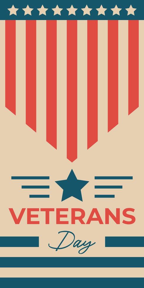 american veterans day background vector