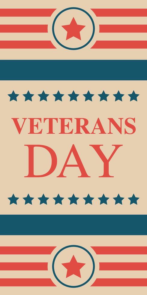 american veterans day background vector