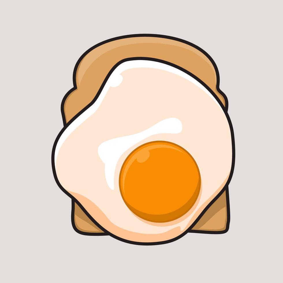 egg indonesian street food vector