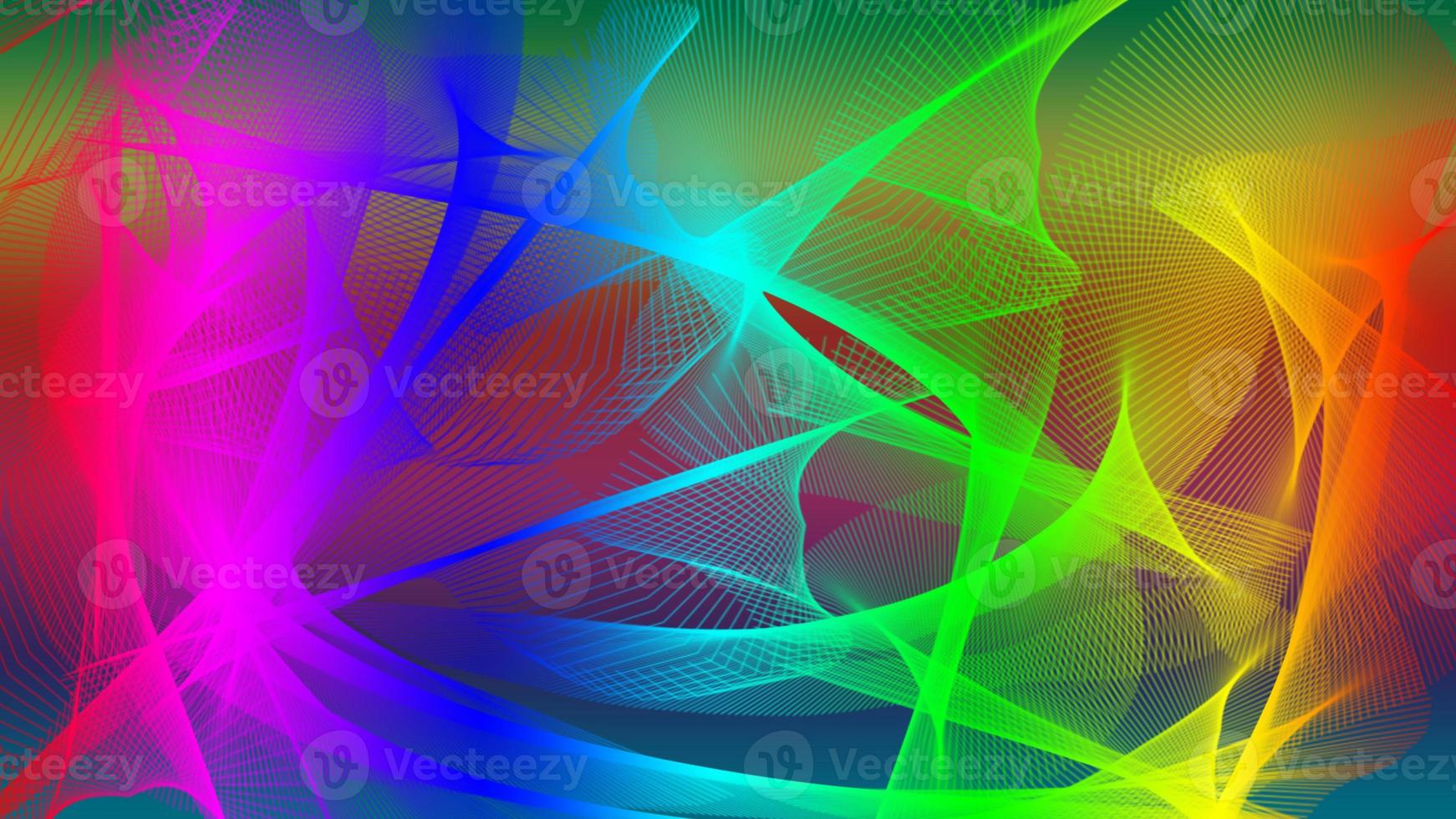 Abstract Lines Background - Dark gradient with lines rainbow background photo