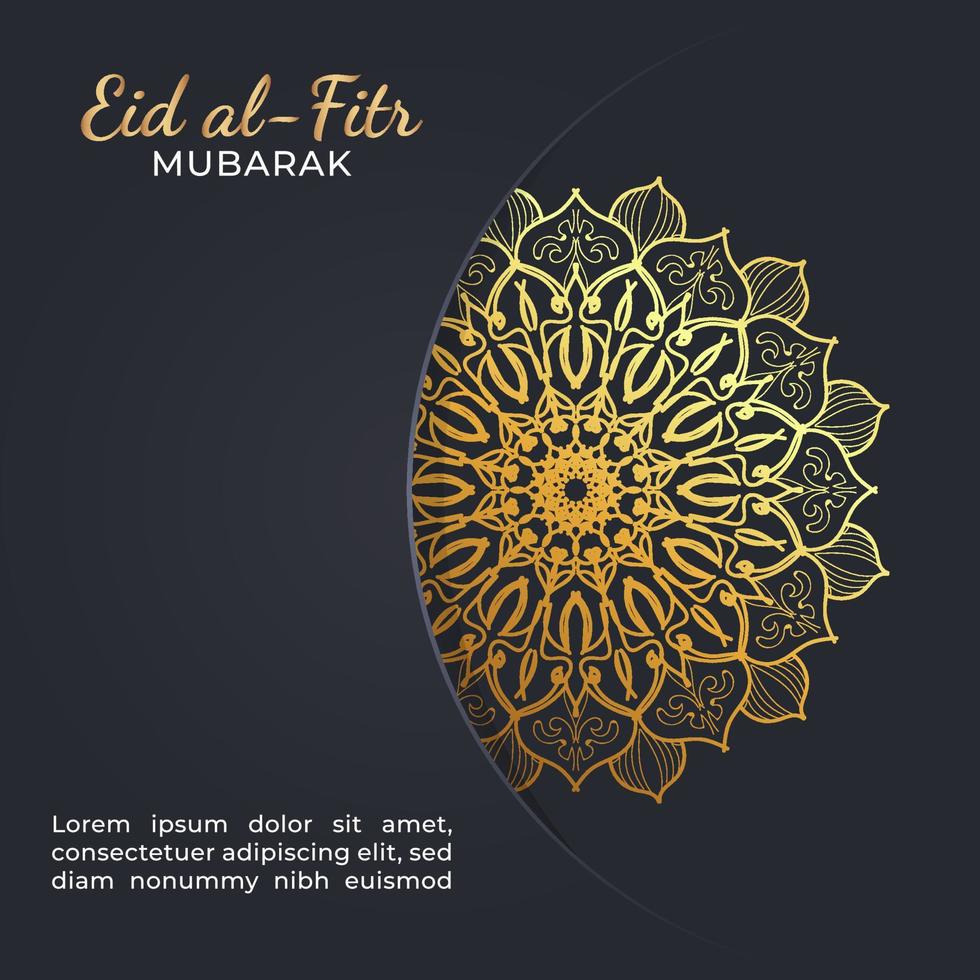 Eid mubarak celebratory illustration vector