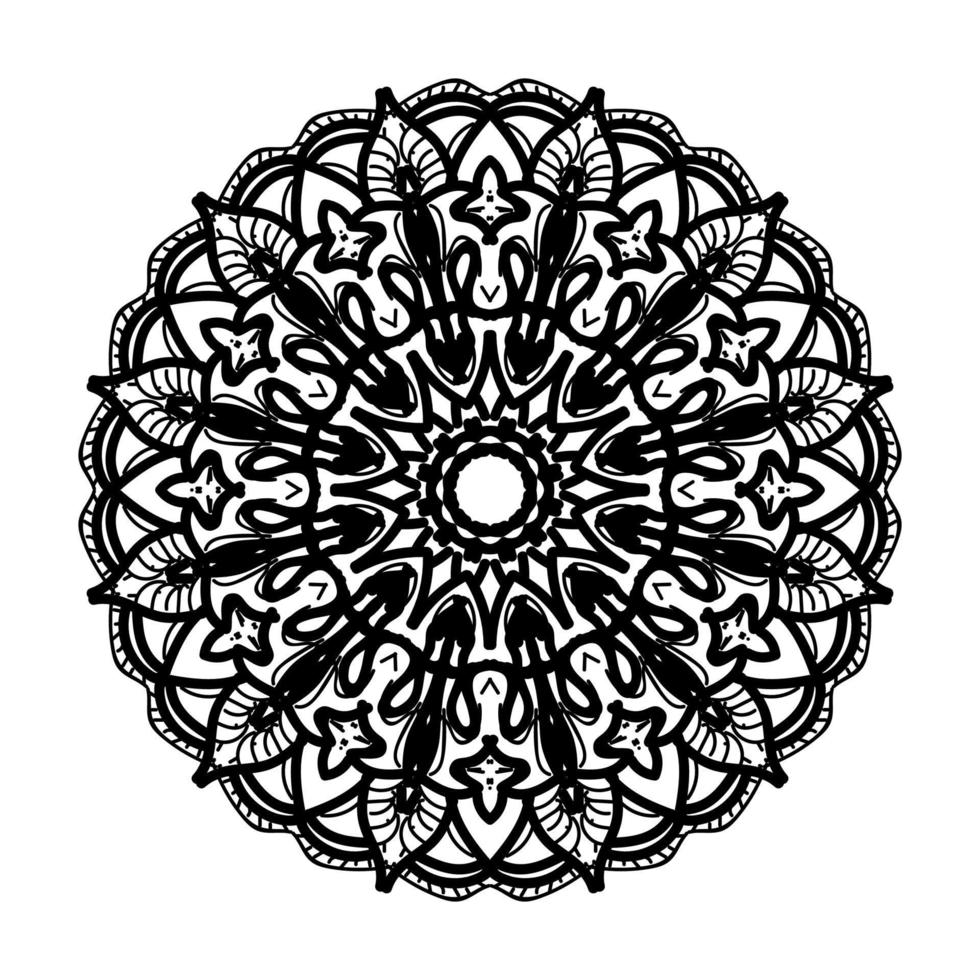 Hand drawn mandala. decoration in ethnic oriental  doodle ornament. vector