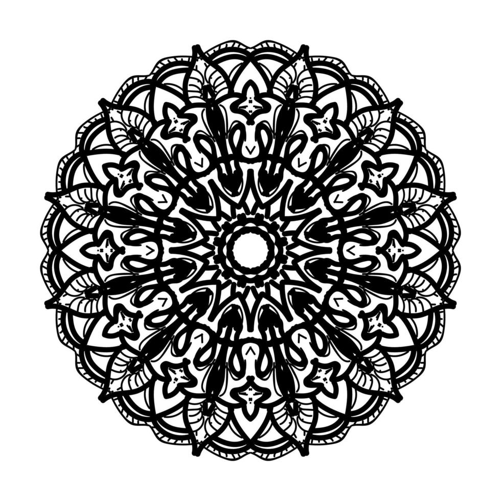 Hand drawn mandala. decoration in ethnic oriental  doodle ornament. vector