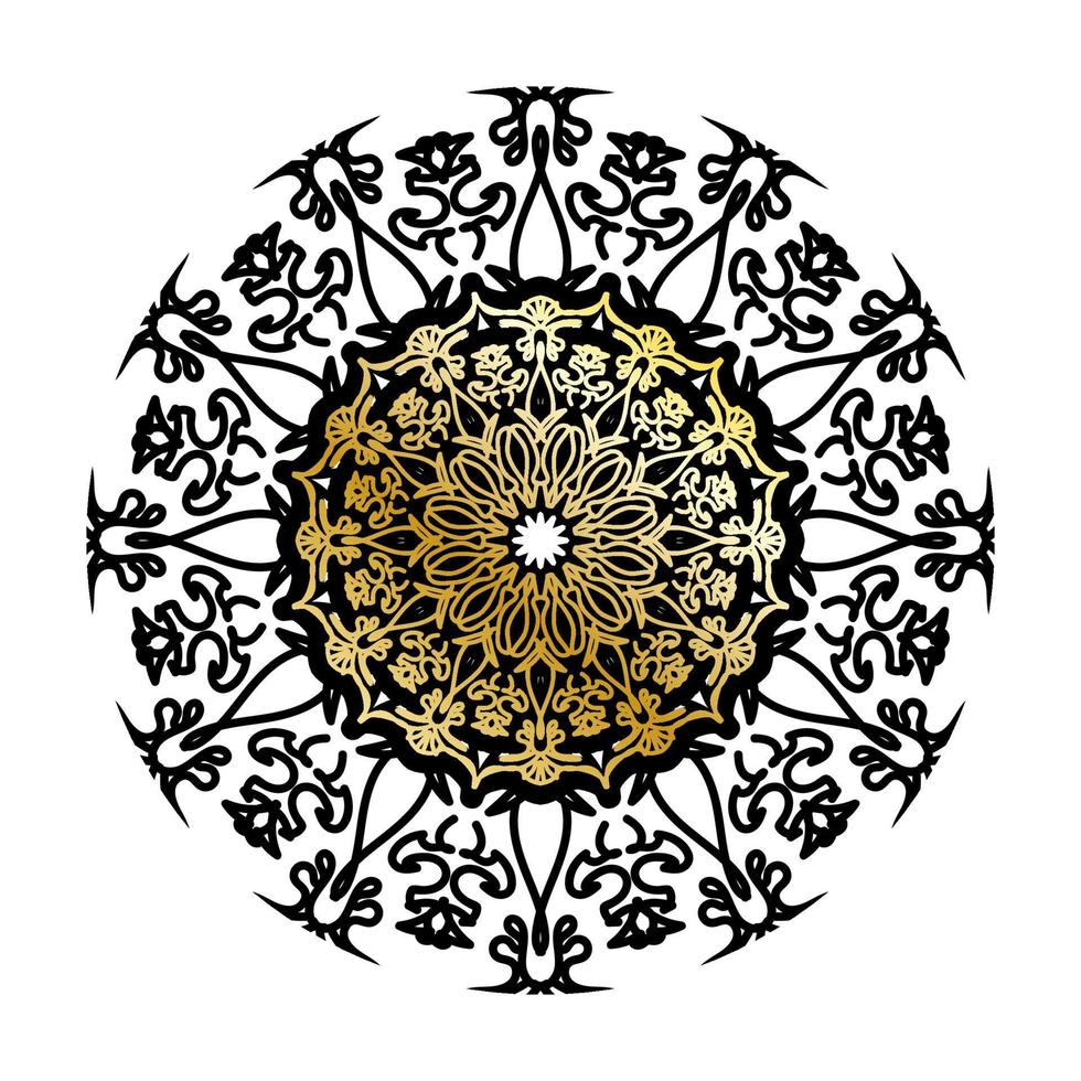 Vector round abstract circle. Luxury Mandala style.